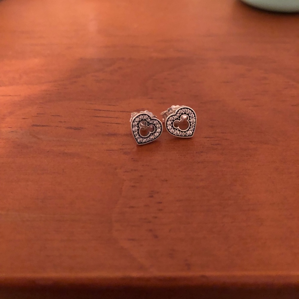 Authentic Pandora Disney Mickey Stud Earrings